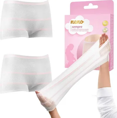 Produktbild von NENO | Postnatal Slipeinlagen - Größe L - Weiß - Atmungsaktiv - Wiederverwendbar - Komfortabel