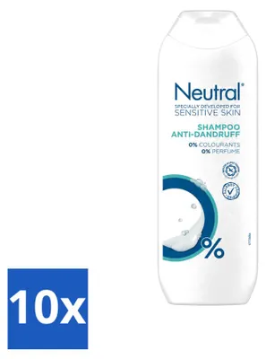 Produktbild von 10 x Neutral Anti-Schuppen Shampoo für empfindliche Haut - 250 ml - Vorteilspackung - 10 Stücke