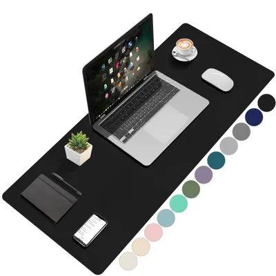 Obrázok produktu pre Omgoods - Čierna podložka pod písací stôl, 100x40 cm