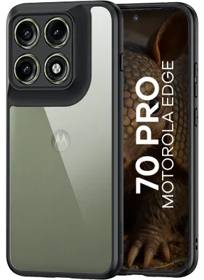 Produktbild von Dux Ducis Aimo Series - Transparent TPU Back Cover - Motorola Edge 70 Pro Hülle - Schwarz