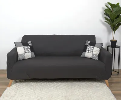 Image de Housse Extensible Canapé - HOME DECO FACTORY - Gris