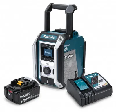 Produktbild von Makita DMR115 10,8-18V Li-Ion Baustellenradio + 1 x Ladegerät DC18RC + 1 x BL1860B