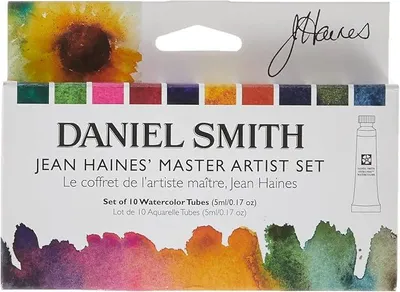 Imagen del producto de Pinturas acrílicas en tubo, 10 colores en tubos de 5 ml, 5 ml (10 unidades), 50 unidades