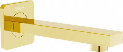 Produktbild von Mexen Cube Wannenfüller für die Wandmontage, Gold - 79370-50