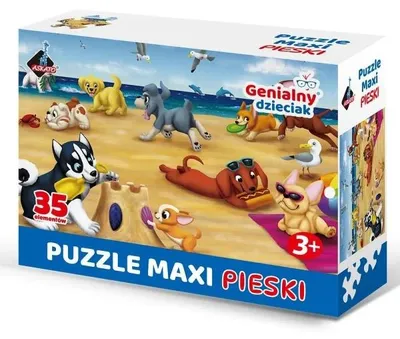Obrázek produktu pro Puzzle, maxi, 35 dílků, motiv: psi