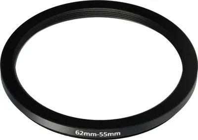 Produktbild von vhbw Step-Down-Ring Adapter 62 mm auf 55 mm für Kamera Objektiv - Filteradapter Metall