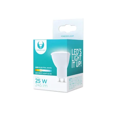 Obrázek produktu pro LED žárovka Forever GU10 3W neutrální bílá (4500K)