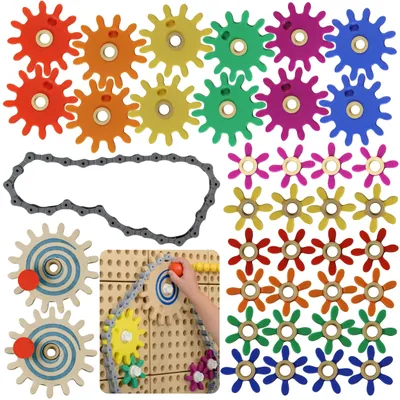 Immagine prodotto di Masterkidz Gears costruisci il tuo meccanismo - Scheda sulla scienza delle staminali e sulla creatività