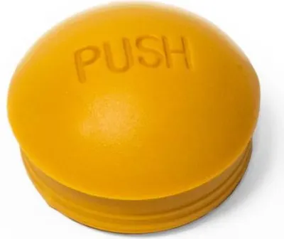 Immagine prodotto di Cappuccio antipolvere Burley per ruote PushButton giallo, per Bee, Minnow, HB, Encore, Encore X
