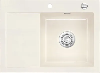 Produktbild von Flächenbündige Spüle MERA 70 F Magnolie mit Becken rechts u. Excenterbedienung