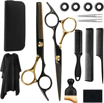 Produktbild von Friseurscheren Set mit 6,7 Zoll Haarschneideschere und Effilierschere