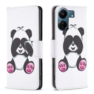 Obrázek produktu pro Pro Xiaomi Redmi 13C Umělá kůže Knižní pouzdro na mobilní telefon Motiv 4 Obal Pouzdra Ochrana