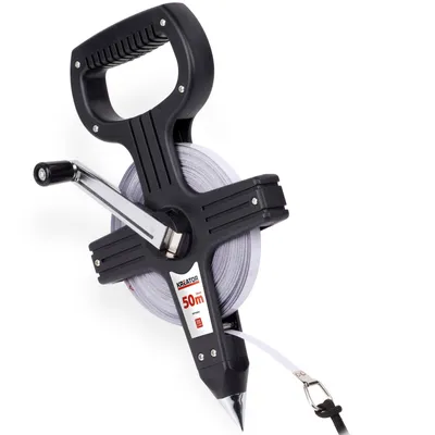 Produktbild von Rollmaßband 50m Stahlband ergonomischen Handgriff Maßband 50m Länge Handgrif ergonomisch - Maßband 50m