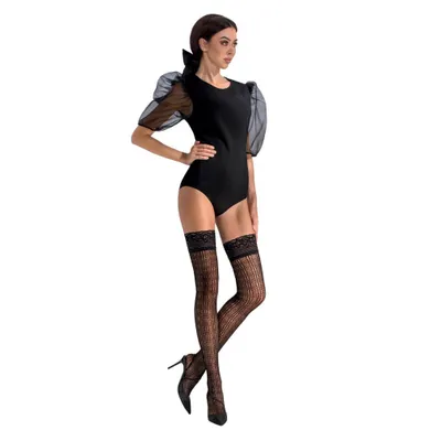 Immagine prodotto di Passion Women's Nylons Calze di nylon da donna, Colore:Nero, Taglia:XS/S