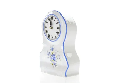 Zdjęcie produktu dla Zegar kominkowy Thun 1794, czeska porcelana, Bernadotte, 22 cm, jeżyna, Thun