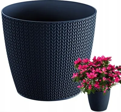 Produktbild von Schwarzer Kunststofftopf 16Cm 2,0L Anthrazit-Deckel Wheaty Solid