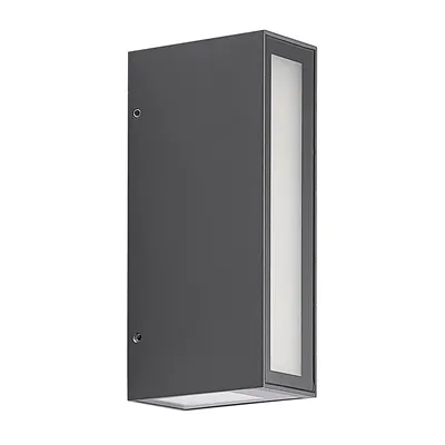 Produktbild von Prios Loriava LED-Außenwandlampe in Dunkelgrau