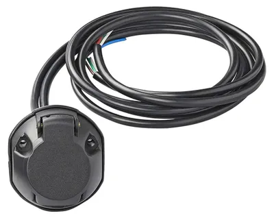 Produktbild von Vorverdrahtete Steckdoseneinheit 7+1-polig PVC + 1,50 m Kabel 8 Drähte