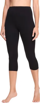 Produktbild von Ladeheid Damen Leggings 3/4 aus Viskose LA40-202(Schwarz, 38)