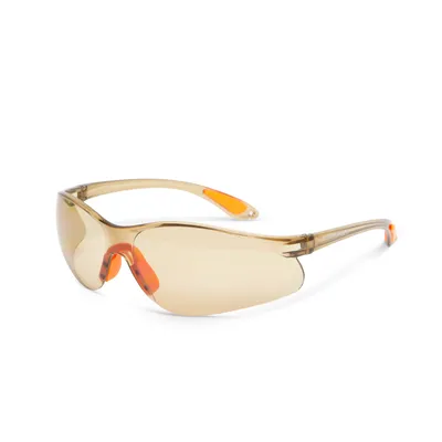 Produktbild von Professionelle Schutzbrille mit UV-Schutz – bernsteinfarbene Gläser – filtert blaues und violettes Licht – kratzfest – entspricht EN166, EN170 und EN172 – komfortabel und leicht – Schutz vor Lichtpartikeln – 1 Stück [10383AM]