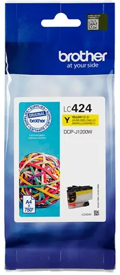 Obrázok produktu pre Brother LC424Y Tlačová kazeta 1 ks Originálna žltá