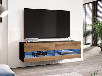 Obrázek produktu pro TV stolek 140 cm ASHTON 1 - černý / dub wotan
