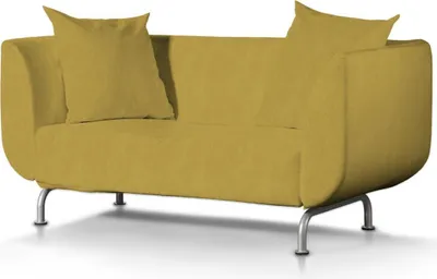 Produktbild von Dekoria Bezug für Strömstad 2-Sitzer Sofa, senffarbe, Bezug für Sofa Stromstad 2-sitzer