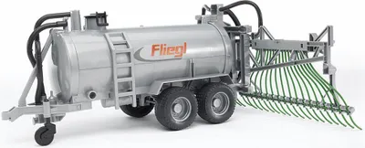 Produktbild von bruder 02020 - Fliegl Fassanhänger mit Schleppschlauchverteiler - 1:16 Güllefass, Güllewagen, Odelfass, Wasserfass, Bauernhof, Landwirtschaft, Anhänger, Traktor Zubehör