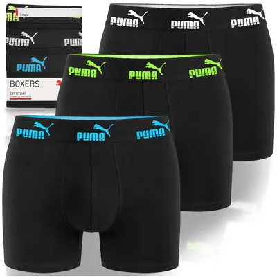 Immagine prodotto di Puma Uomo Boxer Triple Black Cotone confezione da 3 pezzi, XL