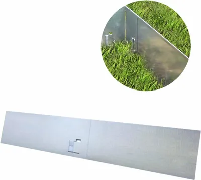 Produktbild von Rasenkanten Metall 13.5cm x 120cm ohne Farbe | Beeteinfassung | Beetumrandung | Beetbegrenzungen, Color:ohne Farbe