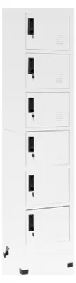 Produktbild von Schließfachschrank in Weiß, 38 x 40 x 180 cm