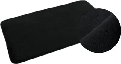 Produktbild von Badematte Badteppich Badvorleger Lombok Schwarz 50x80 cm