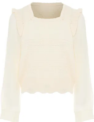 Immagine prodotto di NAEMI camicetta da donna a maniche lunghe - bianco lana, XS/S