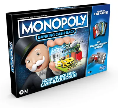 Immagine prodotto di Hasbro E8978100 Hasbro MONOPOLY-Banking Cash-Back Brettspiel