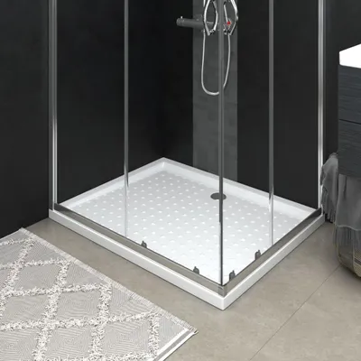 Image de Receveur de douche Antidérapant Blanc ABS Receveur de douche