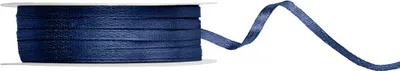 Produktbild von Satinband, marineblau, 3mm/50m
