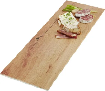 Produktbild von APS 84209 GN 2/4 Tablett OAK LIGHT, 53 x 16,2 cm, Höhe 1,5 cm, Melamin, Holzoptik Eiche, mit Antirutsch-Füßchen