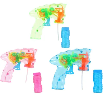 Produktbild von 24x Seifenblasenpistole 'Bubblez' Blasen machen mit je 60ml Seifenlösung