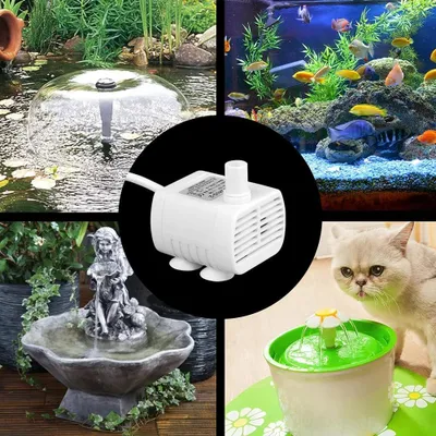 Immagine prodotto di Dompelpomp ultra-silenzioso per acquari e laghetti - Flusso d'acqua regolabile, ideale per idroponica e giardini acquatici