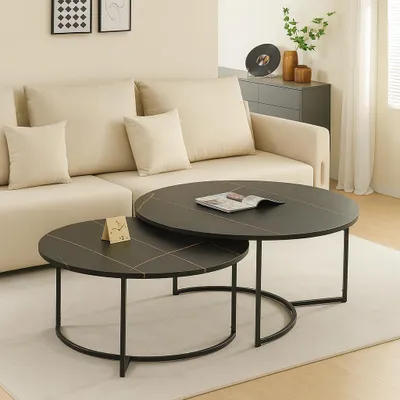 Produktbild von Milton & Oldbrook Couchtisch Set Galicia Marmoroptik