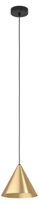 Produktbild von EGLO Pendelleuchte Narices, 1 flammige Hängelampe, minimalistisch, Hängeleuchte aus Metall, Esstischlampe, Wohnzimmerlampe hängend mit E27