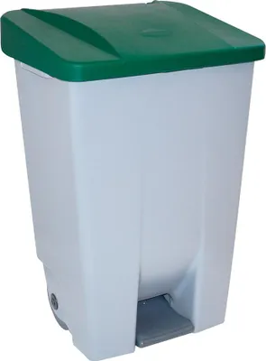 Productafbeelding van Afvalbak voor restafval, grijs/groen, inhoud: 80 liter