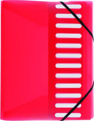 Produktbild von Ordnungsmappe / Dokumentenmappe / für DIN A4 / mit 12 Taben / Farbe: rot