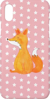 Produktbild von Mr. & Mrs. Panda Iphone 10 Handyhülle Einhorn Wunsch - Rot Pastell - Geschenk, Fuchs, X, Hülle, Einhörner, Unicorns, Cover, Unicorn, Füchse, Fuchshörnchen, Handy