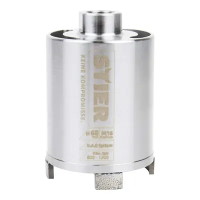 Produktbild von STIER Premium Diamant Dosensenker DAS System für Staubabsaugung, Bohrkrone, Durchmesser: 68 mm, Bohrkopftiefe: 70 mm, M16, Dosenbohrer, Bohrkrone für Steckdosen, Kernbohrer