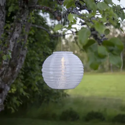 Produktbild von LED-Solarlampion 'Festival', weiß, Akku, 1 ww LED