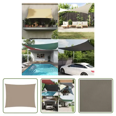 Produktbild von The Living Store Sonnensegel Oxford-Gewebe Rechteckig 4x6 m Taupe