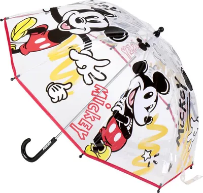 Produktbild von Disney Mickey Mouse Regenschirm ? 71 cm Leichter Kuppel-Schirm für Regenwetter