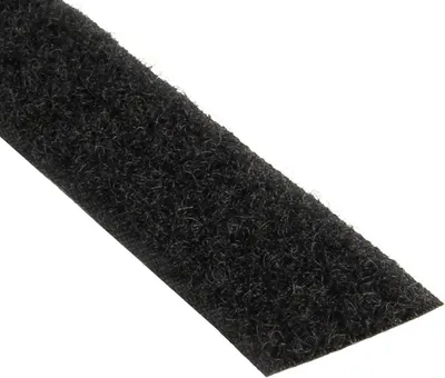 Produktbild von Klettverschluss Klettband - Schlaufenband schwarz 30 mm x 3 m, wiederverwendbar, Nylon, fuer Textilprojekte