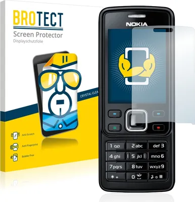 Produktbild von 2x Für Nokia 6300 2007 Schutzfolie BROTECT Displayschutz Display Schutz Folie Klar Transparent